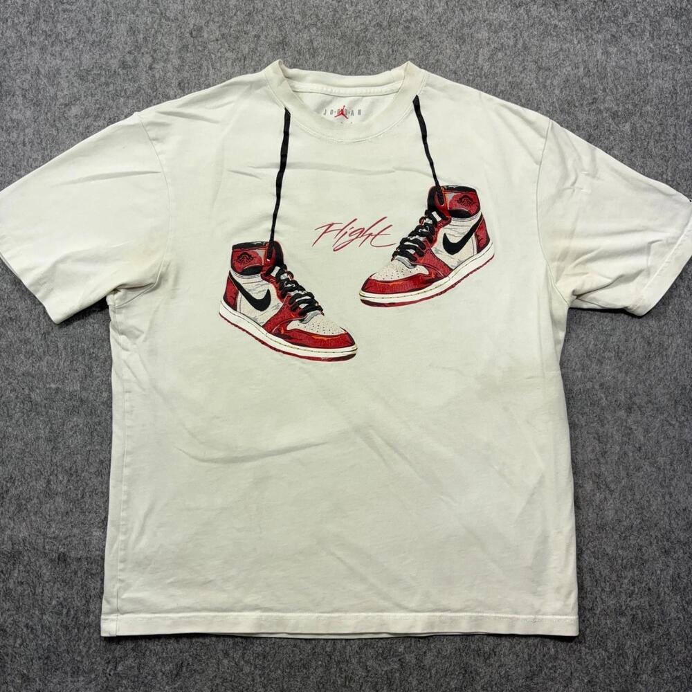 Air  1 Lost And Found Shirt Mens  White Michael  Chicago Bulls